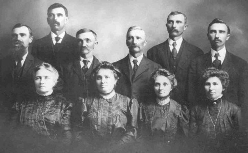 Back Row: John, Frederick Carl, Albert, August, Gustav, Emil