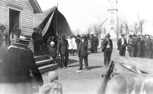 Dedication of new church in October of 1913.